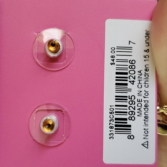 Betsey Johnson Purple Butterfly earrings - Picture 4 of 4